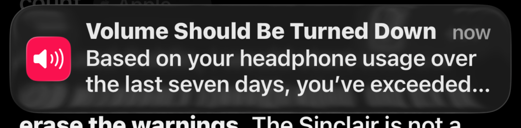 Turn down your volume!