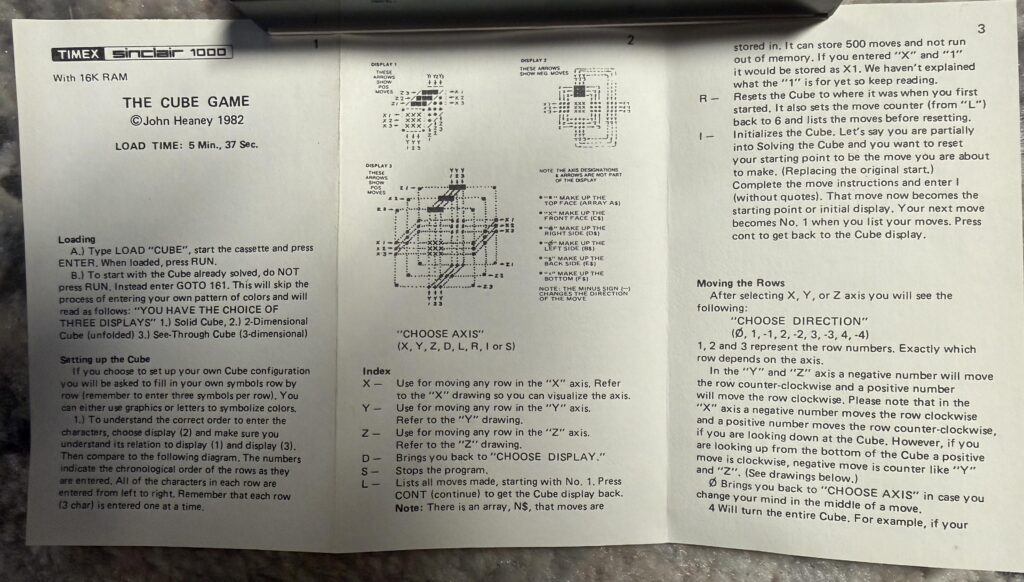 The Cube Game